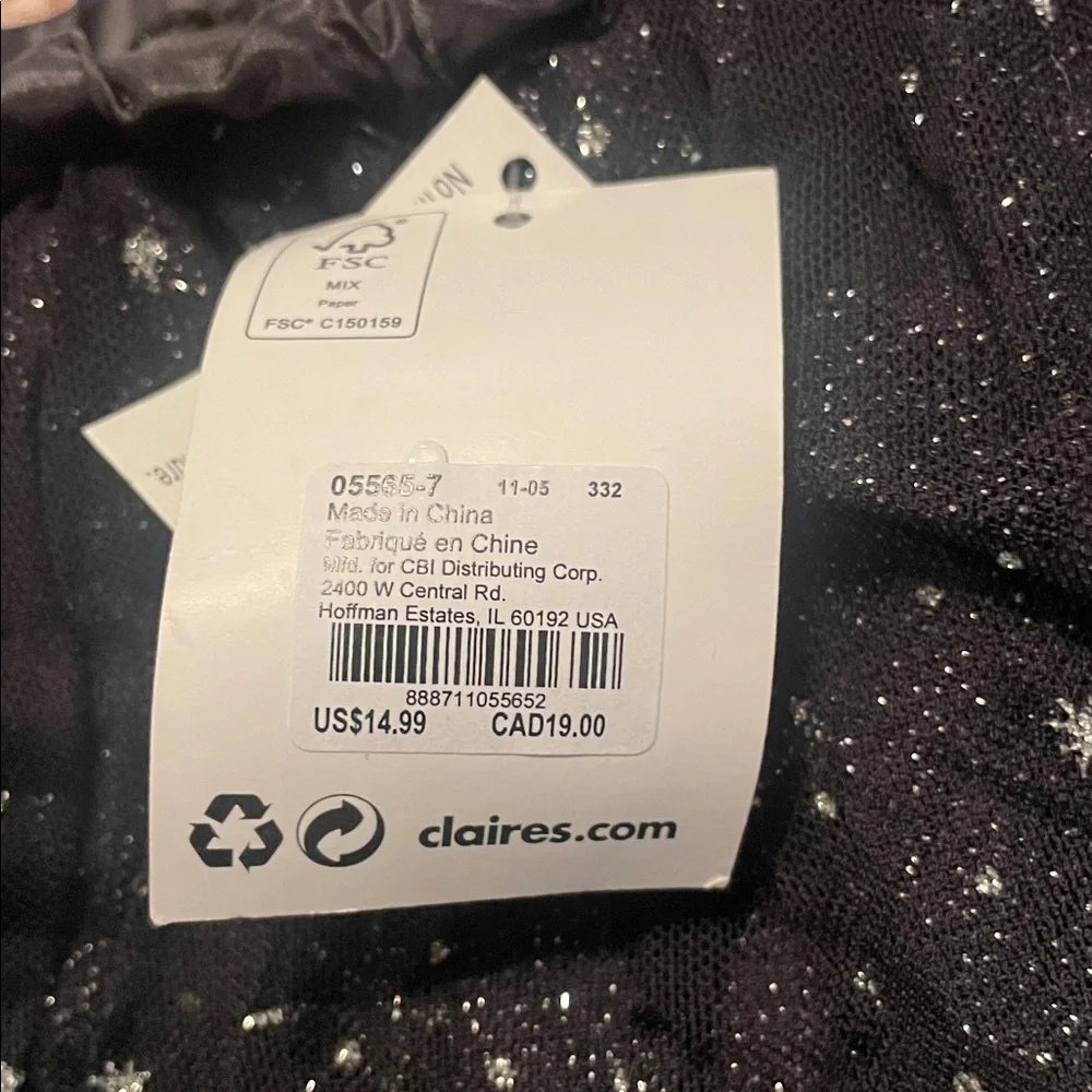 🔥4/$20 NWT Claire’s Witch Skirt - Girls
